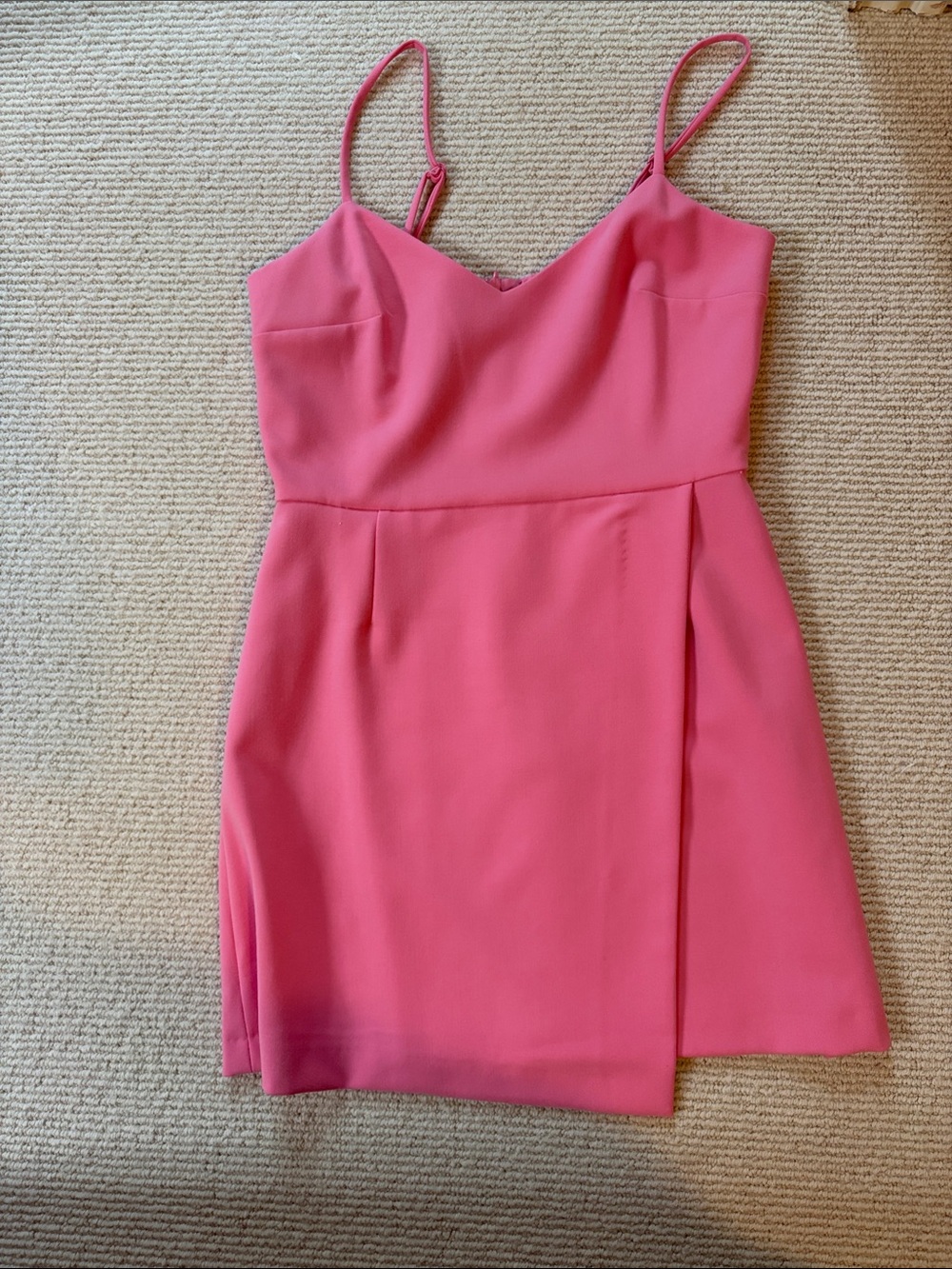 French Connection NWOT bubble gum pink mini dress sz M adjustable straps